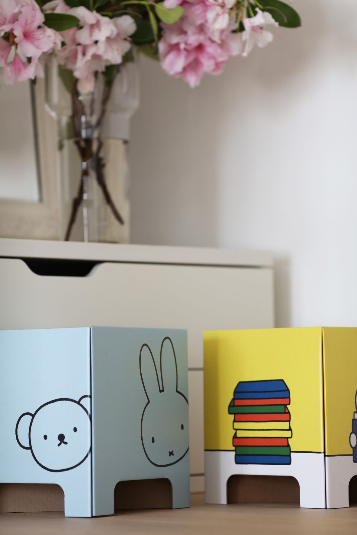Miffy stool light blue cardboard