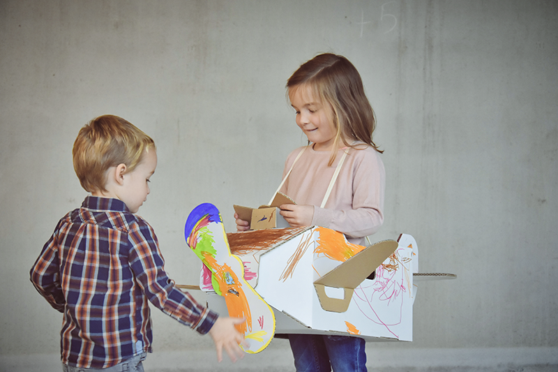 Plane cardboard