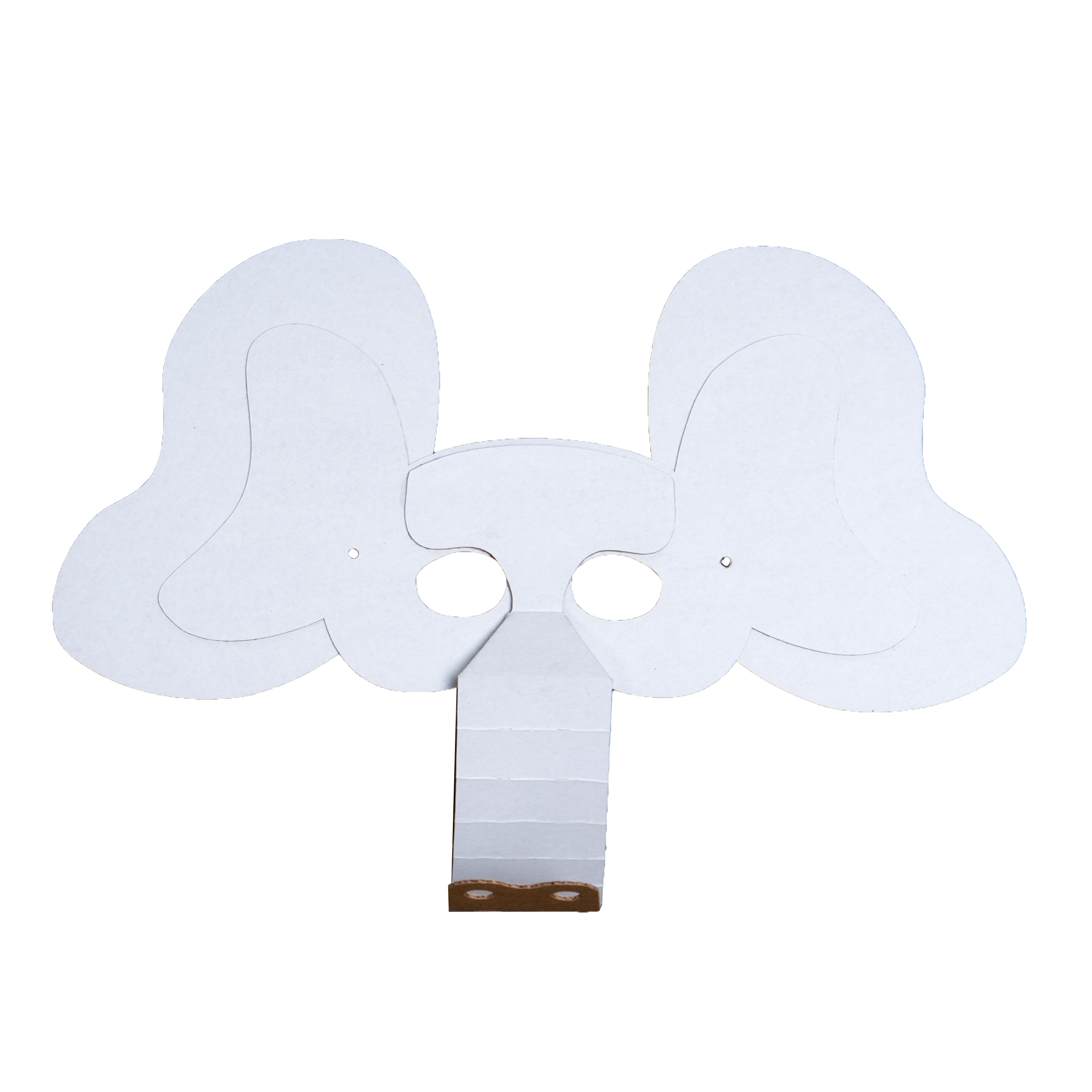 Elephant mask cardboard