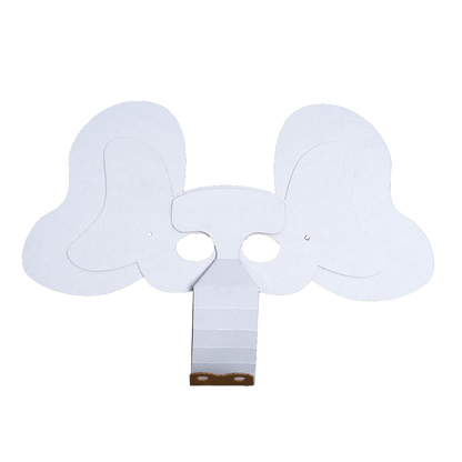 Elephant mask cardboard