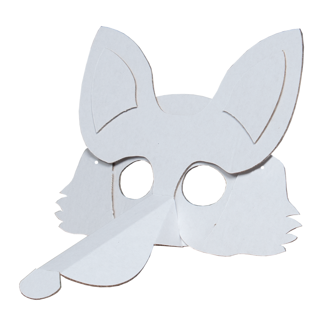 Fox mask cardboard