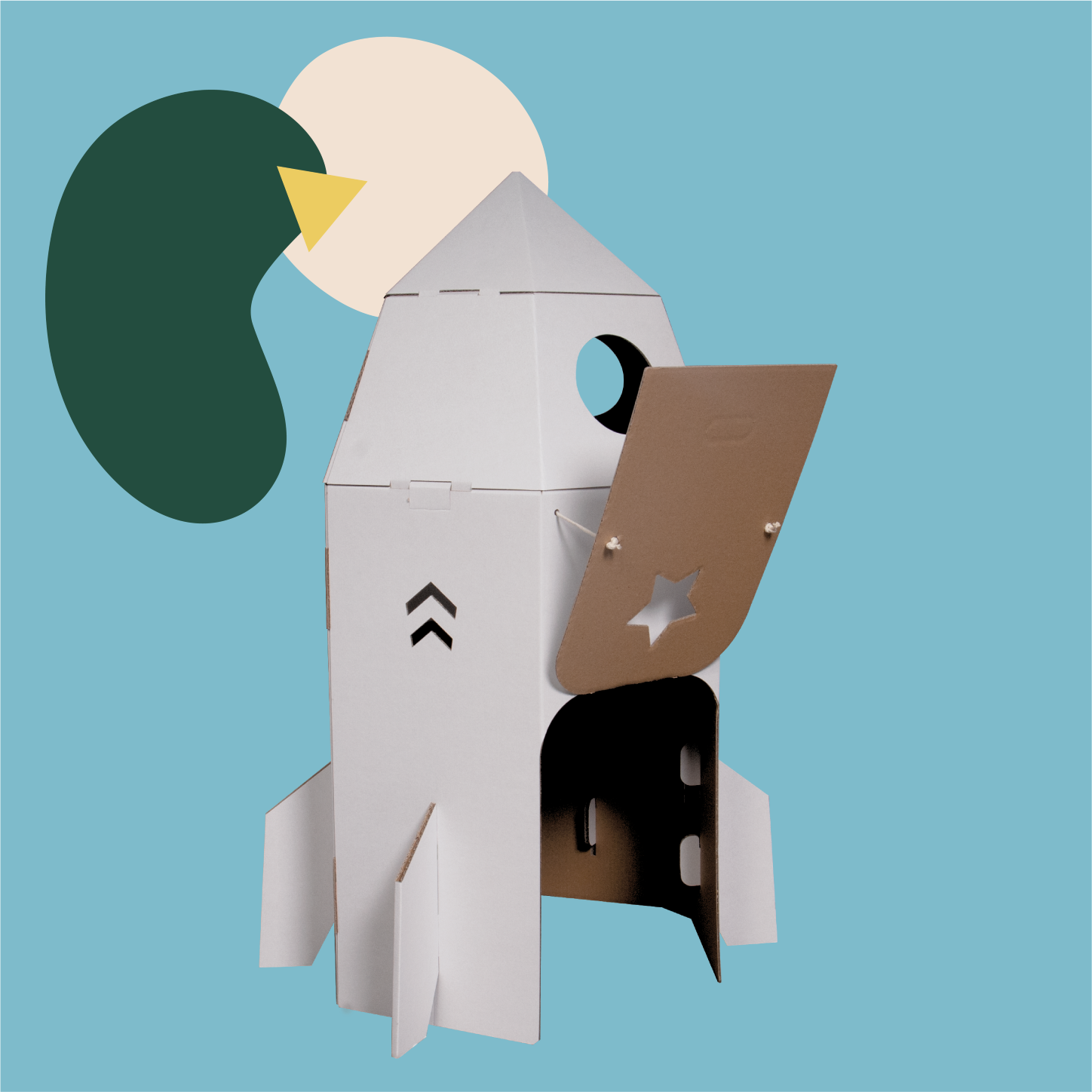 Astronaut rocketship playhouse cardboard