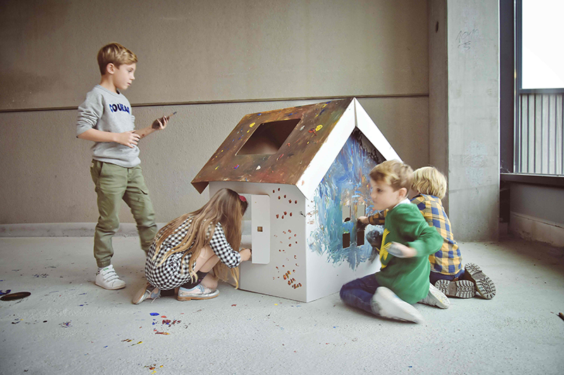 Playhouse cardboard