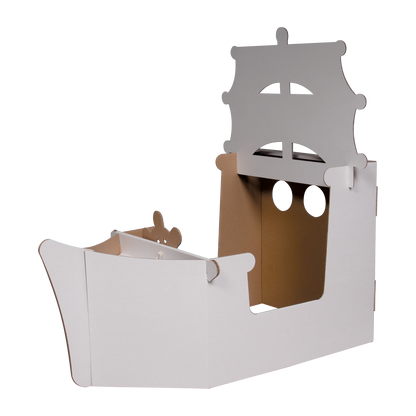 Pirateship playhouse cardboard