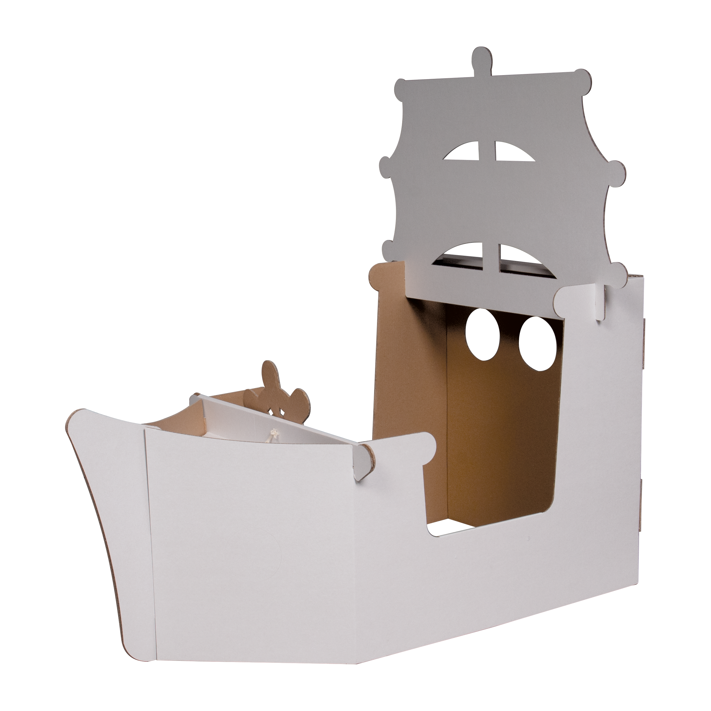 Pirateship playhouse cardboard