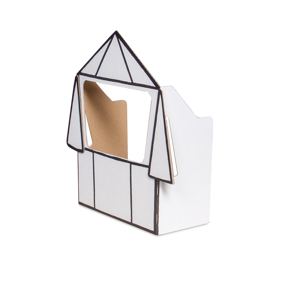 Puppet theater Miffy small color-in cardboard