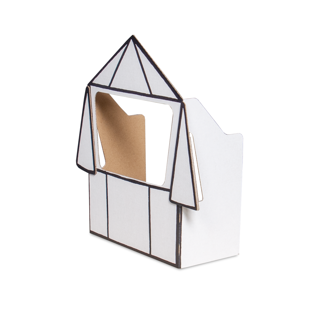 Puppet theater Miffy small color-in cardboard