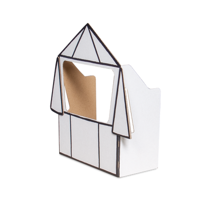 Puppet theater Miffy small color-in cardboard