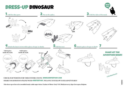 Dinosaur costume cardboard