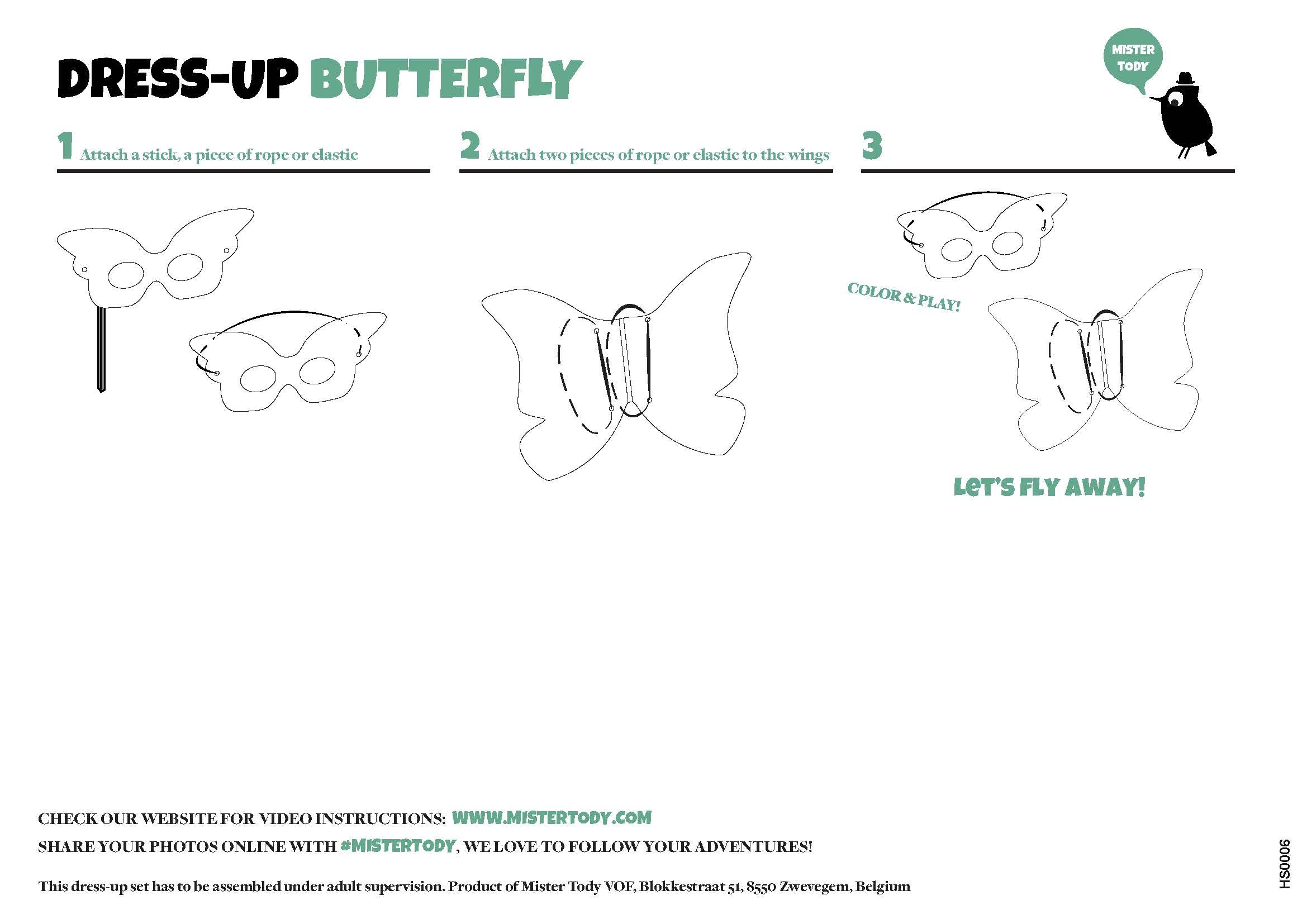 Butterfly costume cardboard