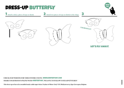 Butterfly costume cardboard