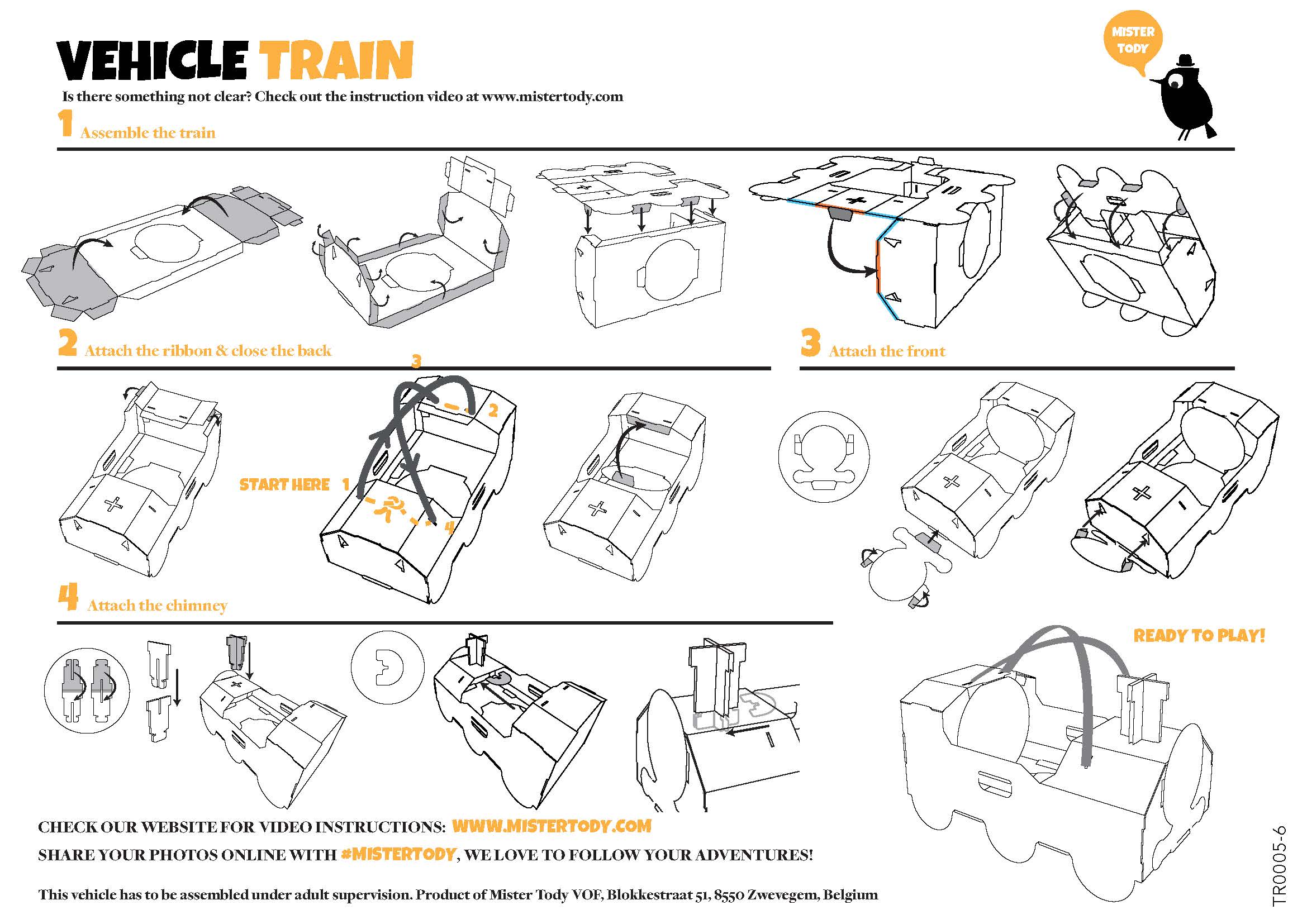 Train cardboard