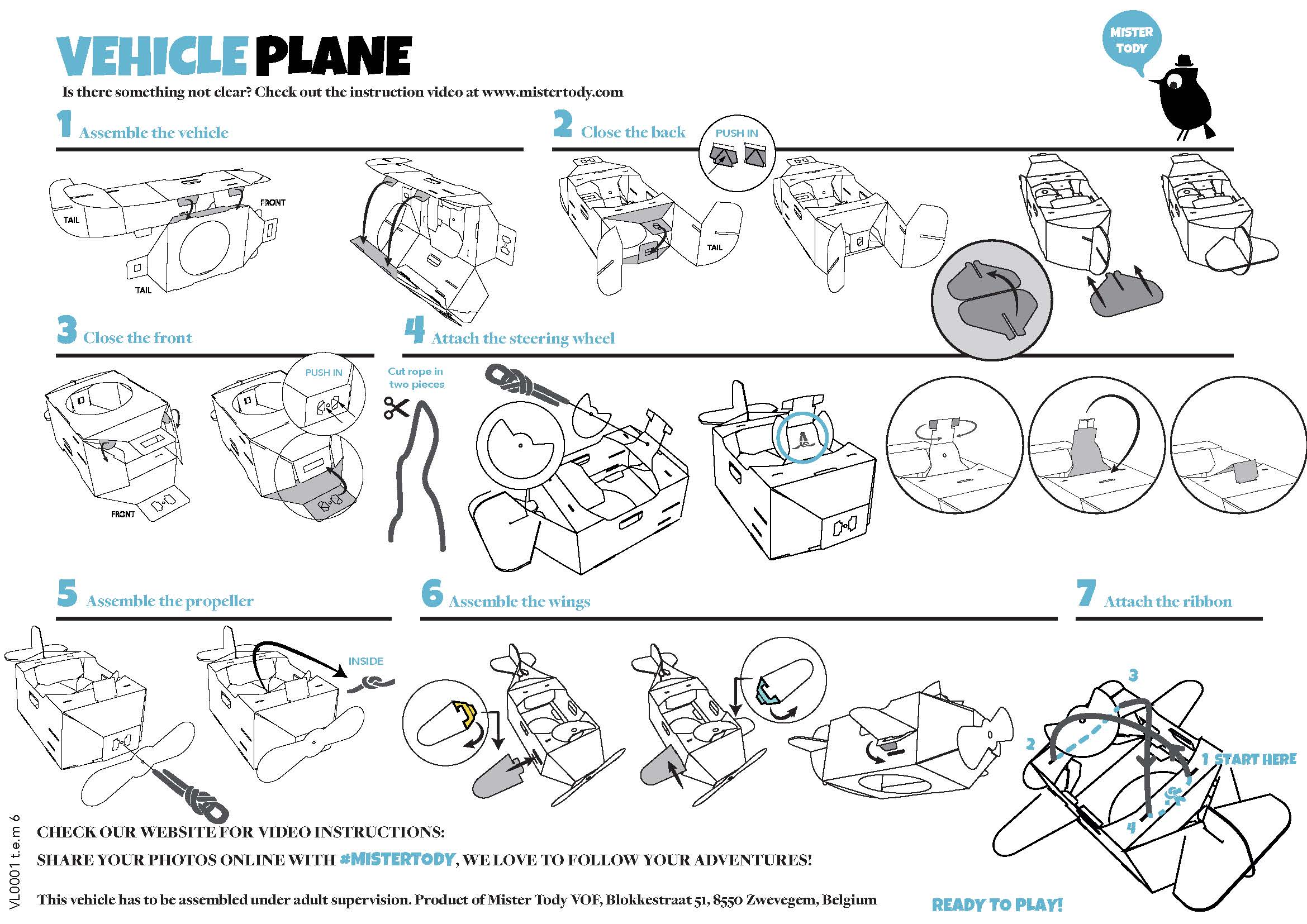 Plane cardboard