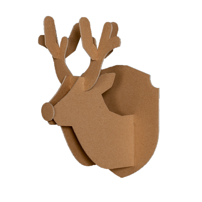 Cardboard outlet reindeer antlers