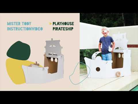 Pirateship playhouse cardboard