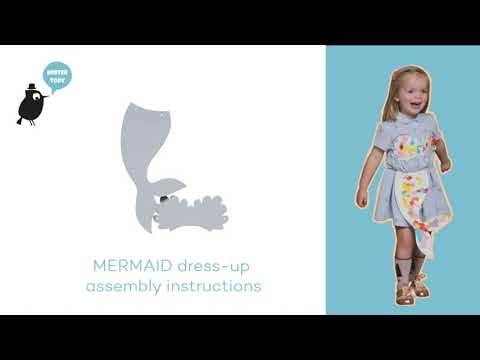 Mermaid costume cardboard