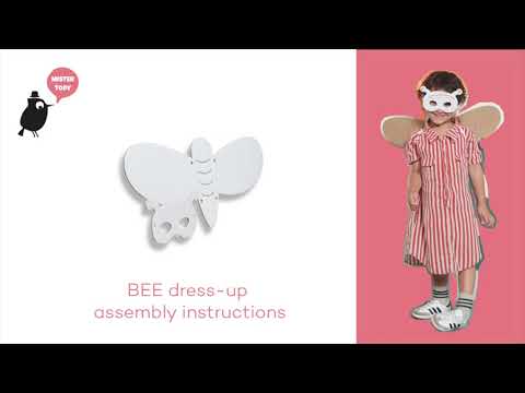 Dress up bee cardboard