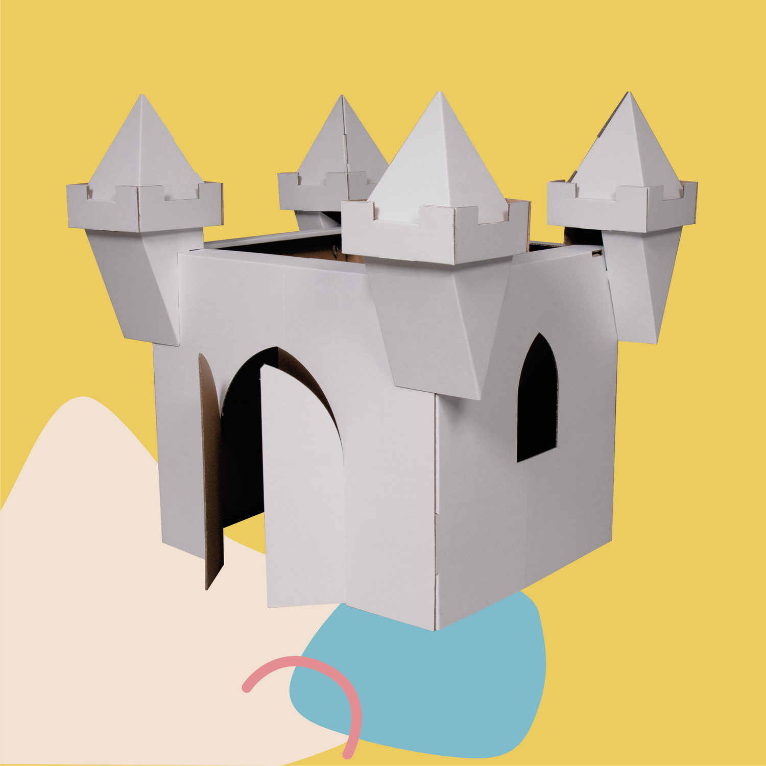 Castle princess playhouse cardboard