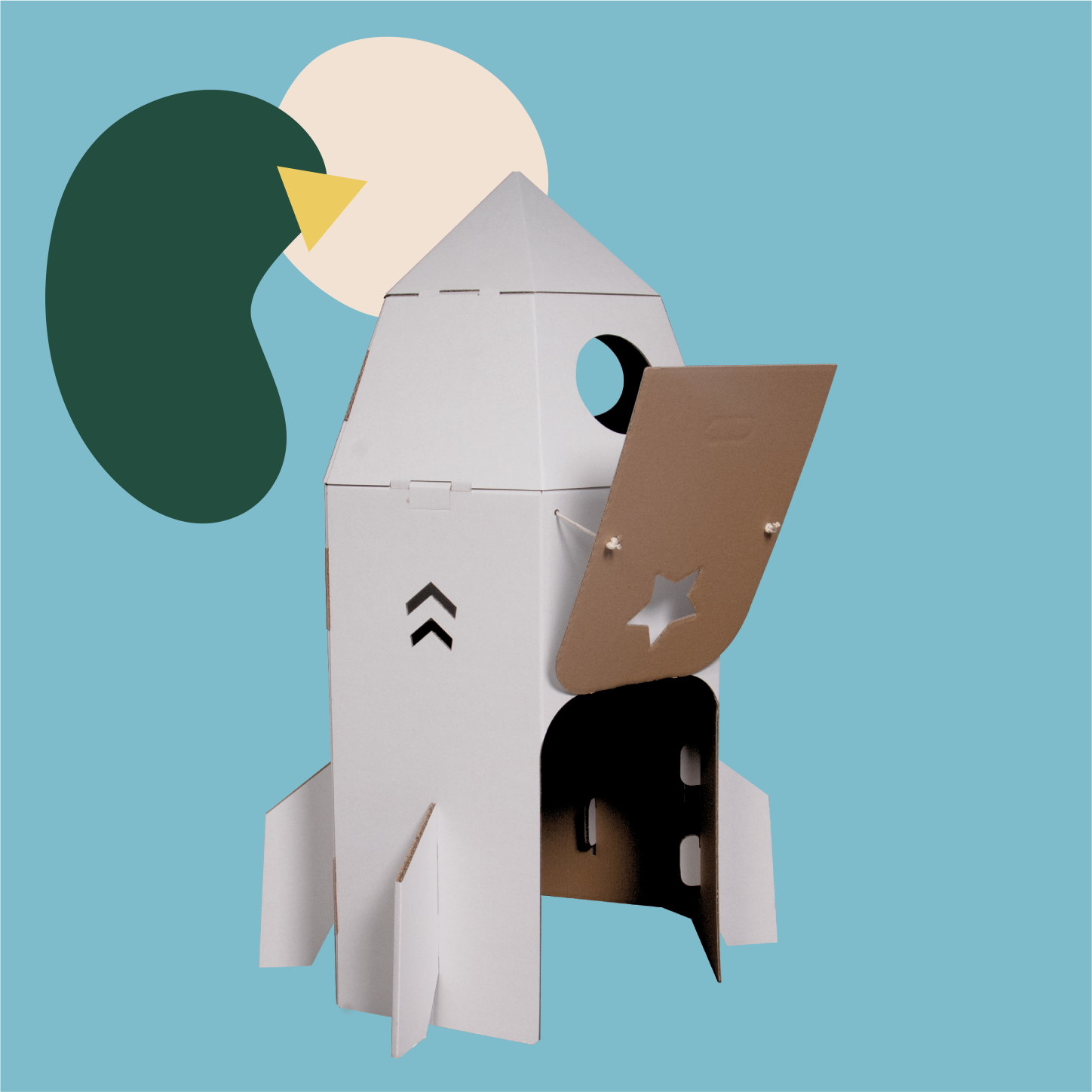 Astronaut rocketship playhouse cardboard – Mister Tody